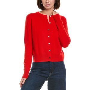 Seraphina Womens  Cashmere Cardigan, Red